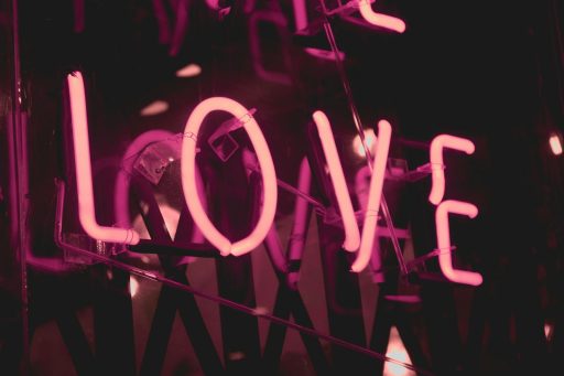 pink Love neon signage